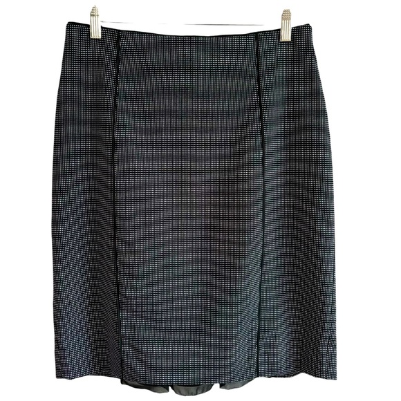 NWT WHITE HOUSE BLACK MARKET Micro Dot Pencil Skirt 10 - Picture 2 of 11